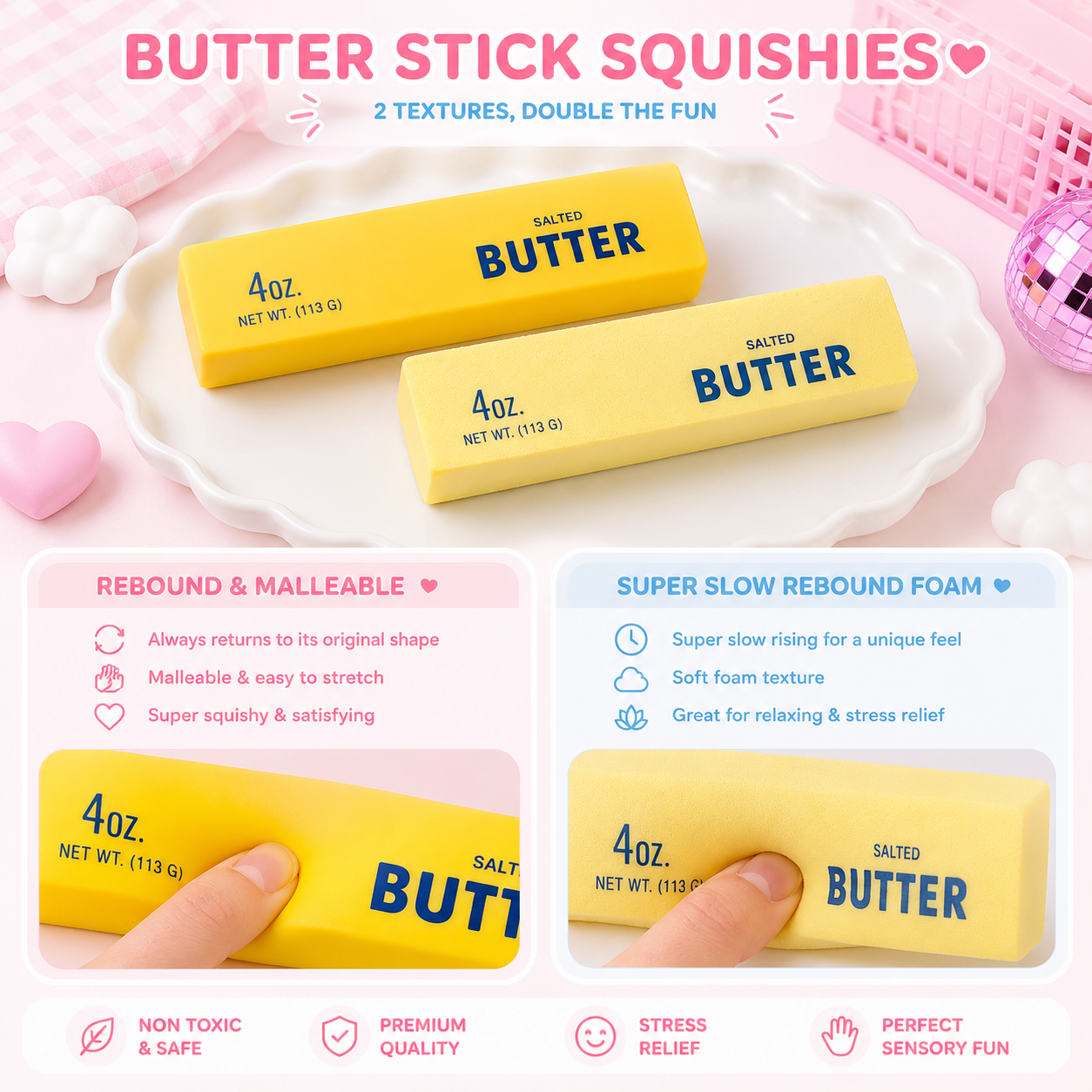 Butter Stick Squishy (Regular Size)
